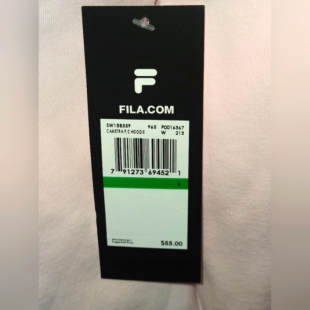 NWT Fila Women's Light Pink Hoodie Jacket - Picture 6 of 12